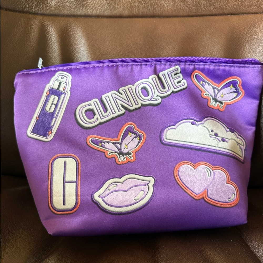 Mystery Clinique Makeup Beauty Bag with 10 makeup items NWT